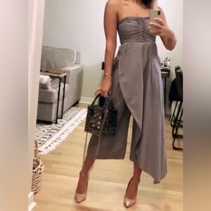 TEIJA Wrap Overlay Ruched Bodice Jumpsuit size 12